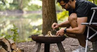 Leuke kampeerplek in het Lysdonckpark in Oost-Vlaanderen 